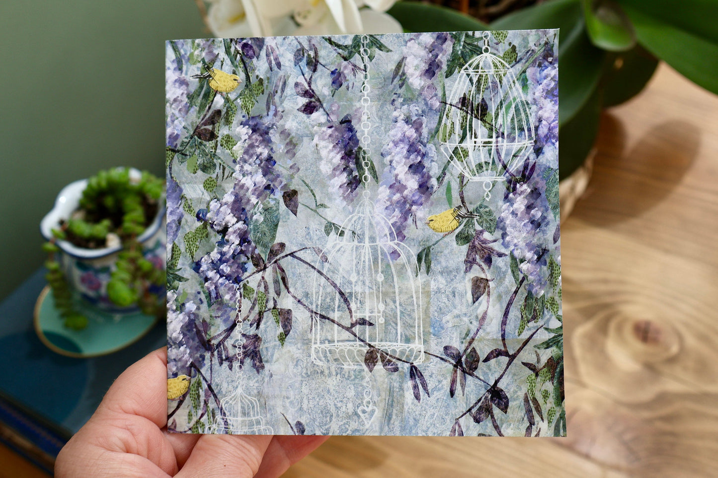 'The Aviary' greeting card