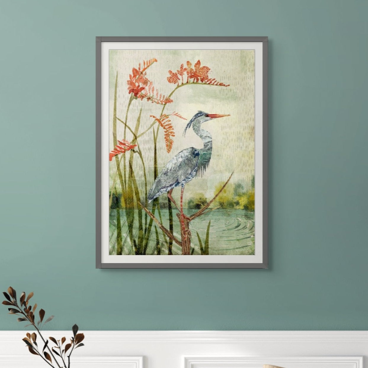 Fine Art Print 'Waterside Heron'